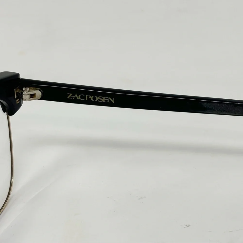 ZAC POSEN Women’s LIVY Eyeglass Frame Black 53-18-135 Half Rim FOR FRAMES ONLY